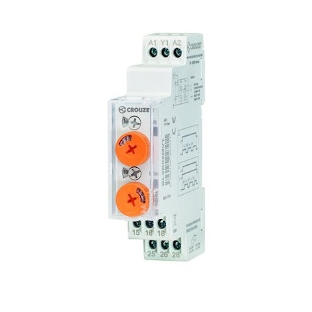 Crouzet Timer Bl2R Syr-Line DIN Rail Mount 17.5 MM - 2 Relays 8A BL2R08MV1